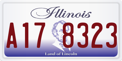 IL license plate A178323