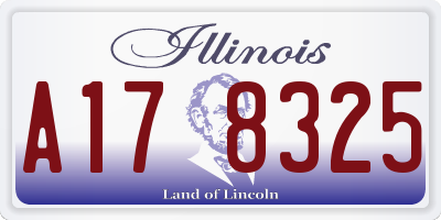 IL license plate A178325