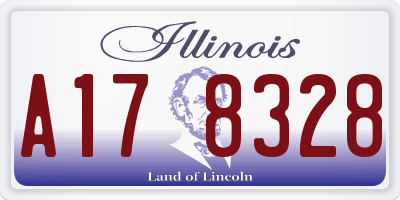IL license plate A178328