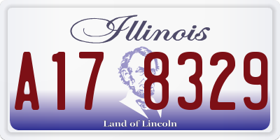 IL license plate A178329