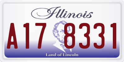 IL license plate A178331