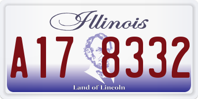 IL license plate A178332