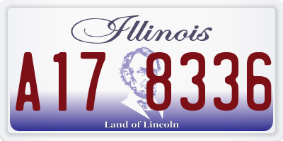 IL license plate A178336