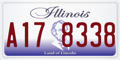 IL license plate A178338