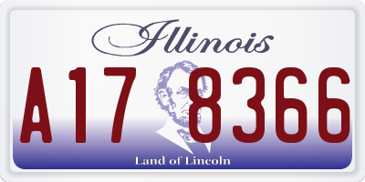 IL license plate A178366