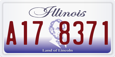 IL license plate A178371