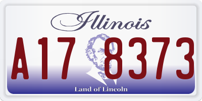 IL license plate A178373