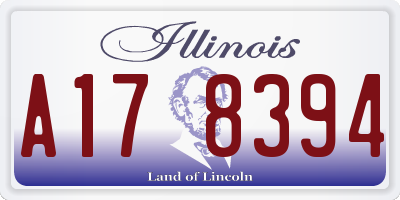 IL license plate A178394