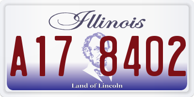 IL license plate A178402