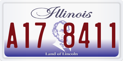 IL license plate A178411