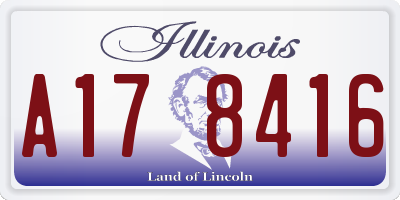 IL license plate A178416
