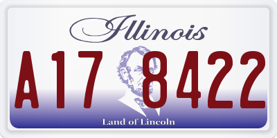 IL license plate A178422
