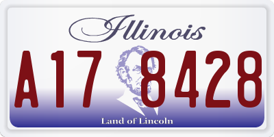 IL license plate A178428