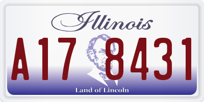 IL license plate A178431