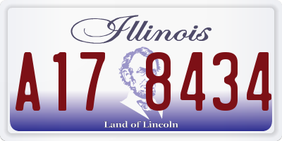 IL license plate A178434