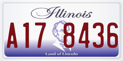 IL license plate A178436