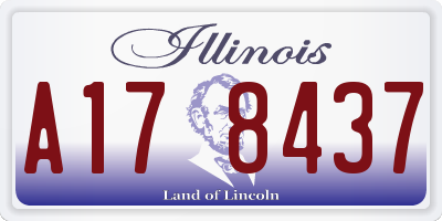 IL license plate A178437