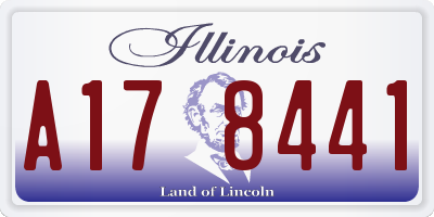 IL license plate A178441