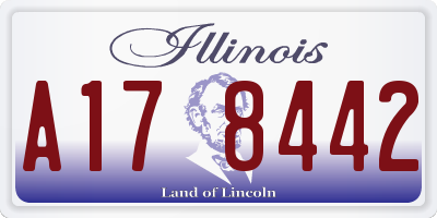 IL license plate A178442