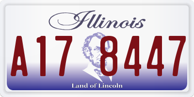 IL license plate A178447