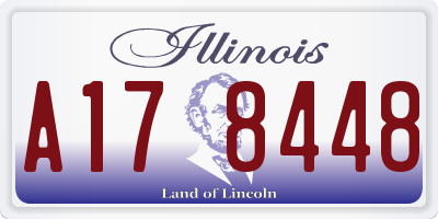 IL license plate A178448