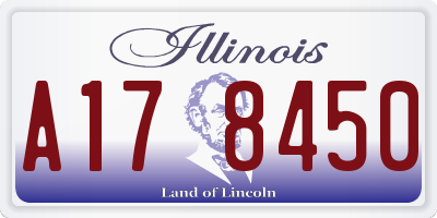 IL license plate A178450