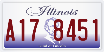 IL license plate A178451