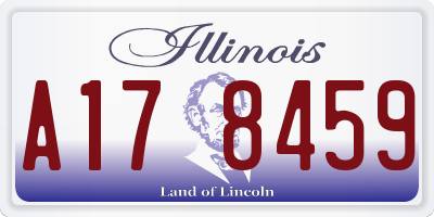 IL license plate A178459