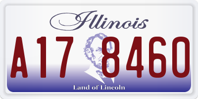 IL license plate A178460