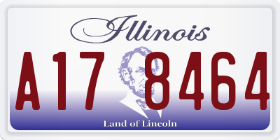 IL license plate A178464