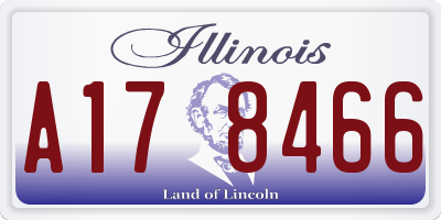 IL license plate A178466