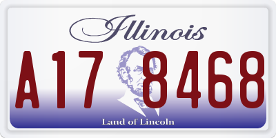 IL license plate A178468