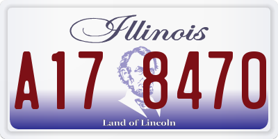 IL license plate A178470