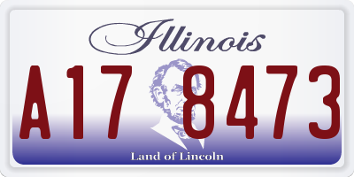 IL license plate A178473