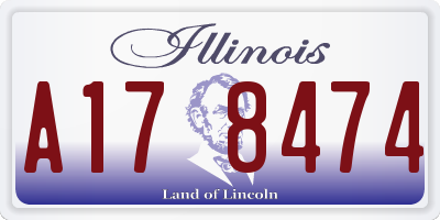 IL license plate A178474