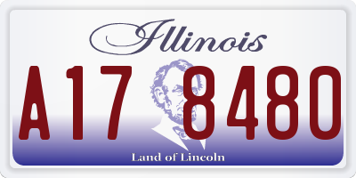 IL license plate A178480