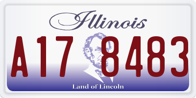 IL license plate A178483