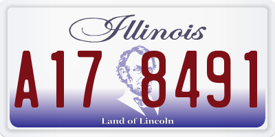 IL license plate A178491