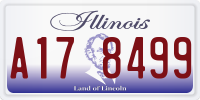 IL license plate A178499