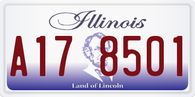 IL license plate A178501