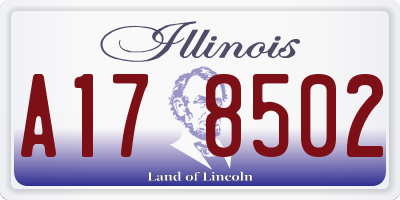 IL license plate A178502
