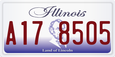 IL license plate A178505