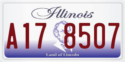 IL license plate A178507
