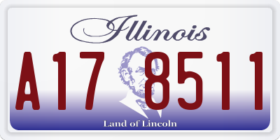 IL license plate A178511