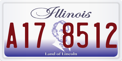 IL license plate A178512