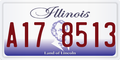 IL license plate A178513
