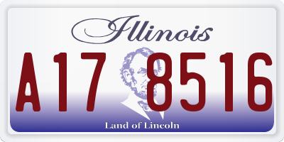 IL license plate A178516