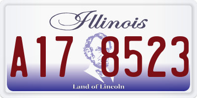 IL license plate A178523
