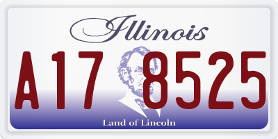 IL license plate A178525
