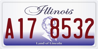 IL license plate A178532